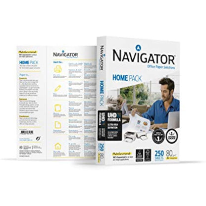 Navigator A4 80gsm Home-Pack Universal Copy/Laser/Inkjet FSC (250 sheets), White