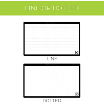ROCKETBOOK Cloud Cards - Reusable Index Note Cards with 1 Pilot FriXion ColorStick Pen & 1 Microfiber Cloth Included - Single Set of 80