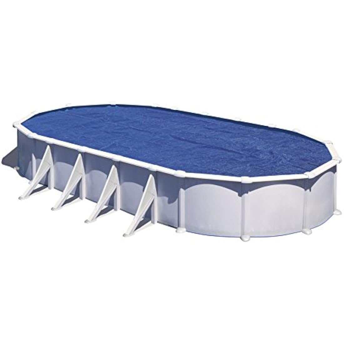 Gre CPROV Insulated Cover for Swimming Pools, Oval 730 x 375 cm blue