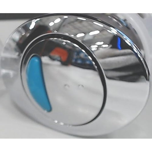 VeeBath Toilet Flush Button Replacement, Dual Double Flush System Oval Push Button for Ideal Cistern Tank