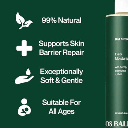 Balmonds Daily Moisturising Cream 300ml - Moisturiser for Dry or Sensitive Skin. Natural Emollient Cream for Face, Body and Hands
