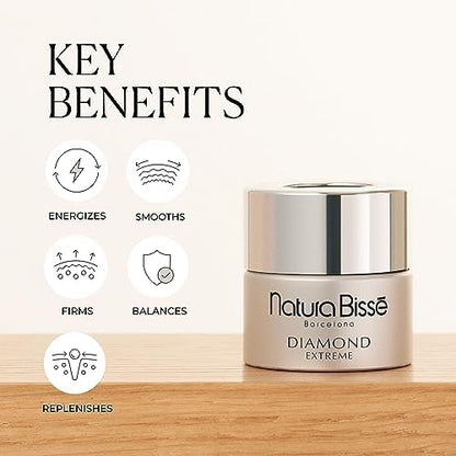 Natura Bissé Diamond Extreme Cream, Global Anti-Aging Moisturizer, Firms, Rejuvenates & Brightens, For Normal & Dry Skin, 1.7 Oz