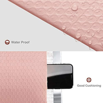 Switory 25Pcs Bubble Mailers, 21.6x28cm Padded Envelopes Bubble Lined Wrap Polymailer Bags for Shipping Packaging Mailing Self Seal, Pale Pink