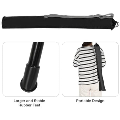 REDCAMP 22.4-inch Tall Tripod Stool Folding, 2 Pack Lightweight Tripod Chairs Portable for Backpacking Hiking Hunting Fishing, Black