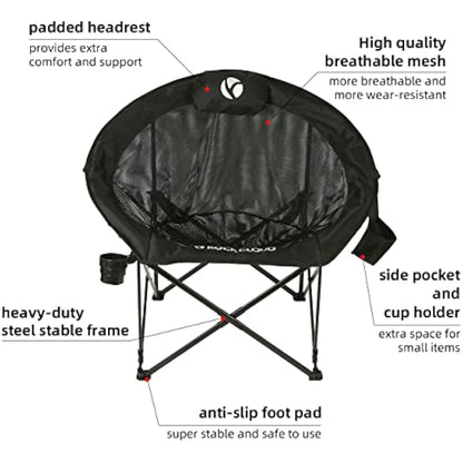 ROCK CLOUD Portable Camping Chair Folding Chairs Outdoor for Camp Hiking Backpacking Lawn Beach Sports