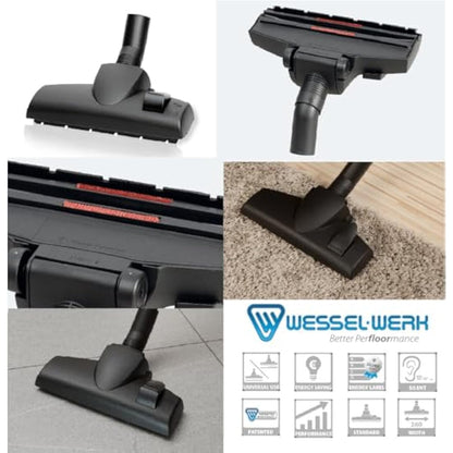Akitas 800W Powerful Bagless Cylinder Vacuum Cleaner With German Wessel Werk Nozzle Head For Hard Floor & Carpet (C6)