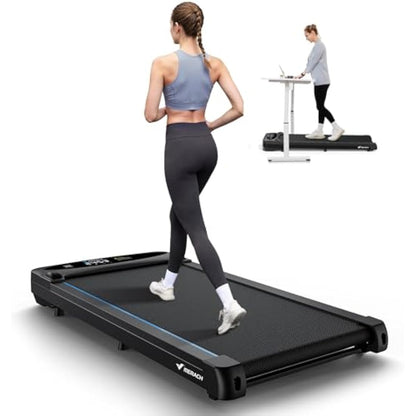 MERACH Walking Pad Treadmill for Home, Under Desk Treadmill, Walking Treadmills 3 in 1 for Home/Office, 265LBS Capacity, 2.75HP Portable Treadmills with Magnetic Remote Control, LED Display