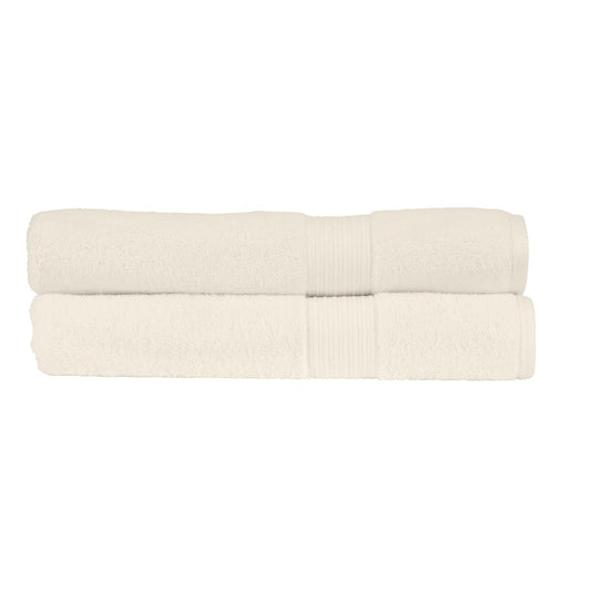 Christy Supreme Hygro 2 Bath Sheets Set | Almond | 100% Luxury Supima Cotton | Ultra Soft | Super Absorbent | 650GSM | Extra Large Bath Towels