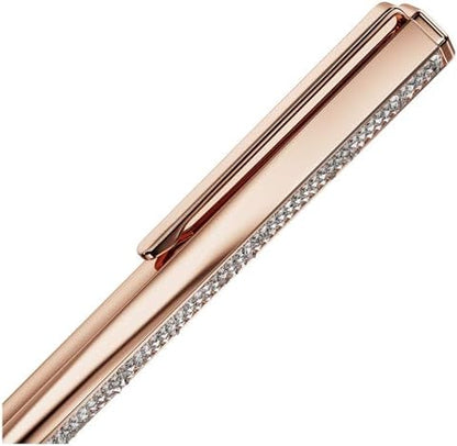 Swarovski Crystal Shimmer ballpoint pen, Rose gold tone, Rose gold-tone finish