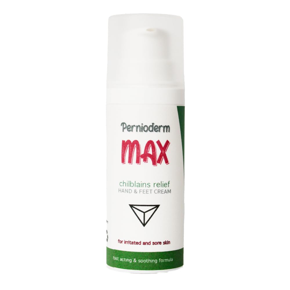 Pernioderm Max Relief Chilblains Cream 50ml | Intense Relief Formula for Irritated Sore Skin | Zinc, Witch Hazel & Tea Tree?