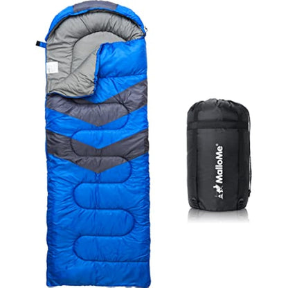 MalloMe Sleeping Bags for Adults & Kids Sleeping Bag 3-4 Season - Ultralight Backpacking Sleeping Bag Cold Weather & Warm, Lightweight Compact, Single Adult Girls Boys Winter Sleep Camping Accessories