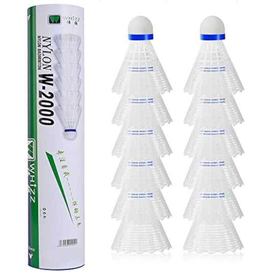 BAIHUALIN WHiZZ Shuttlecocks Badminton Durable Nylon Shuttles for Indoor Outdoor Recreational Game Practice Sports