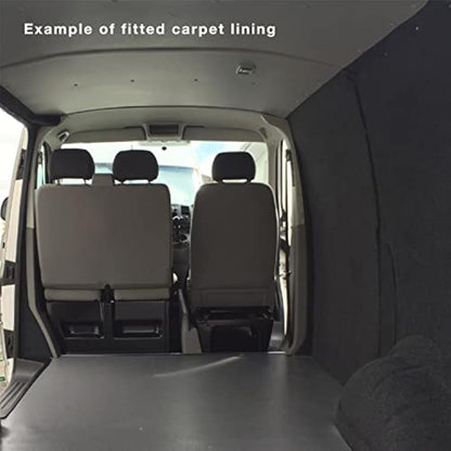 Shore Vans Camper Van Carpet Lining 4 Way Stretch (Silver, 20 sqm)