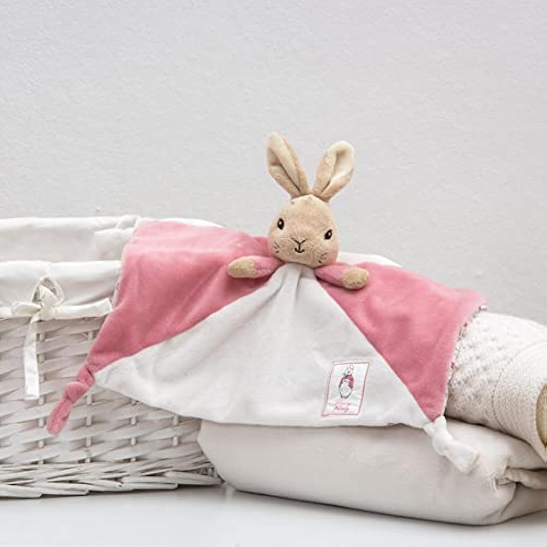 Official Beatrix Potter Flopsy Bunny Comfort Blanket - Peter Rabbit Soft Toy Comforter