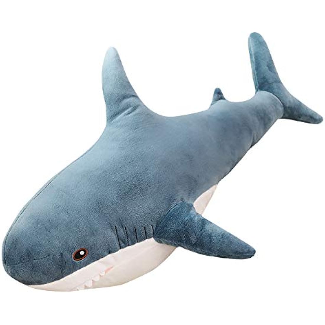 XIAOHONG 100cm Giant Shark Stuffed Animal Toy,Plush Shark Toys,Stuffed Animal Sharks,Soft Shark Cushion Pillow Shark Plush Pillow Stuffed Toy Throw Pillow for Home Decoration Kids Gift