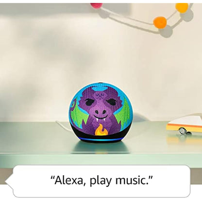 Echo Dot Kids (Newest gen) | Wi-Fi and Bluetooth smart speaker with Alexa | With 1 year of Amazon Kids+ content | Owl