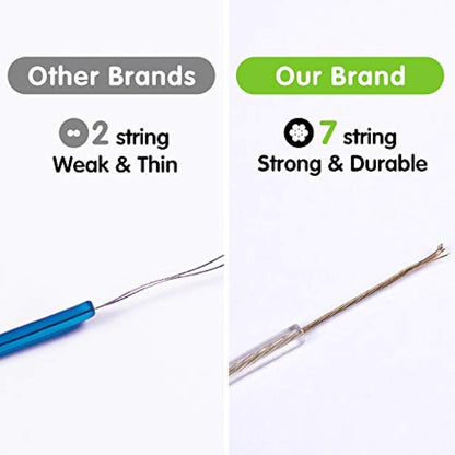 GZBtech 30m/100ft Clothes line for Outside Drying,Heavy Duty Extra Strong Washing Lines Rope with Steel Core & White PVC Cover, Rust-proof and Waterproof Laundry Line Outdoor Garden-Transparent