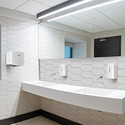 AIKE Hand Dryer 10 Seconds to Dry, High Speed Energy Saving Electric Hand Dryer Automatic, Commercial Hand Dryer for Kitchen, Bathroom and Toilet AK2630S 220v 1400W White