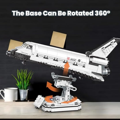 JMBricklayer Space Shuttle Building Blocks Kit 70122, Space Exploration Shuttle Construction Toys for Kids, Collectible Display Model Kits with Adjustable Stand, Idea Gifts for Boys Girls Adults