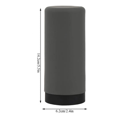 Nikou Dispenser Bottle, Refillable Dish Washing Liquid Dispenser - Silicone Divided Shampoo Shower Gel Bottle, Grey