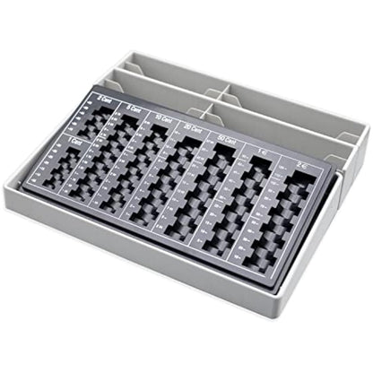 Euro Counting Board for Coins and Notes