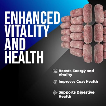 Raw Dog Food Frozen BARF Chicken Mince Meal for Dogs - Frozen, Raw Food in 28 x 500g Rolls (14kg Total)