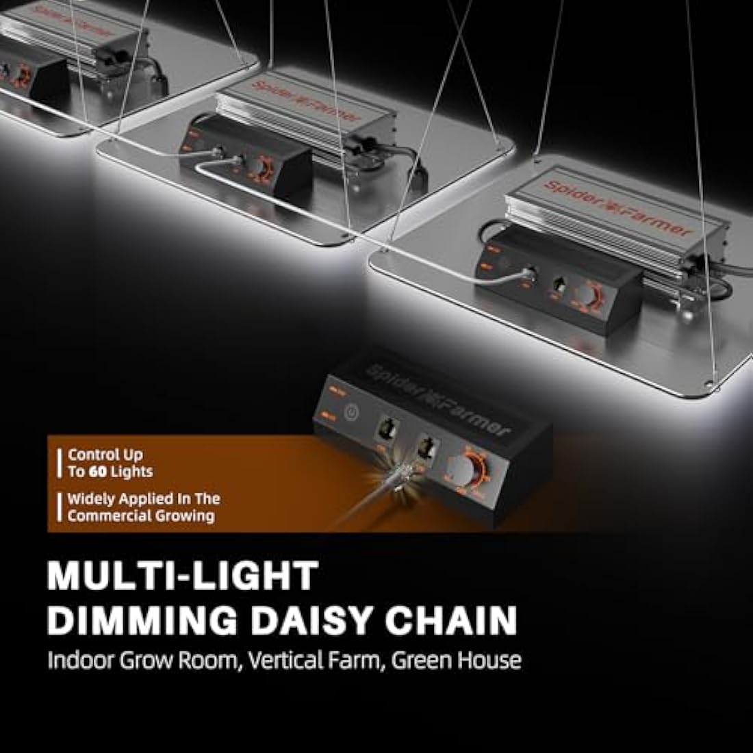 SPIDER FARMER EVO SF1000 LED Grow Light with Samsung LM301H EVO High Efficiency & Dimmable Lighting Full Spectrum Grow Light for Indoor Plants Veg Bloom Growing Lamps for 2x2/3x3 Grow Tent
