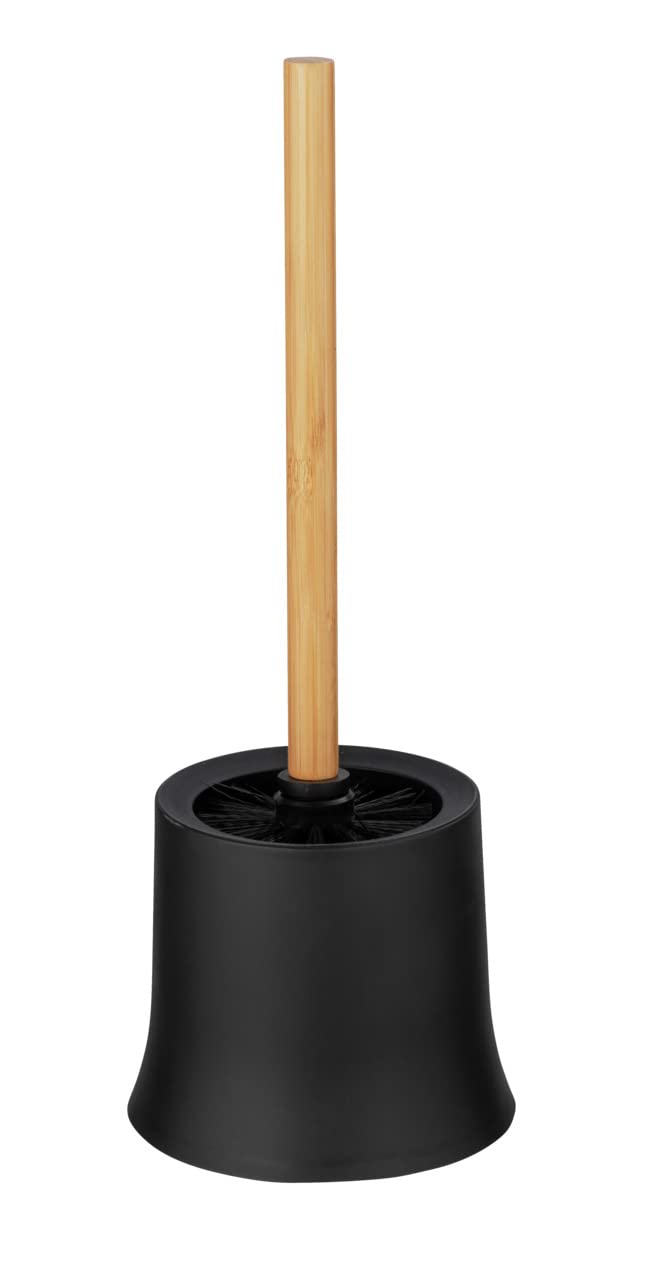 Toilet Brush Holder Basic Bamboo Toilet Brush Set