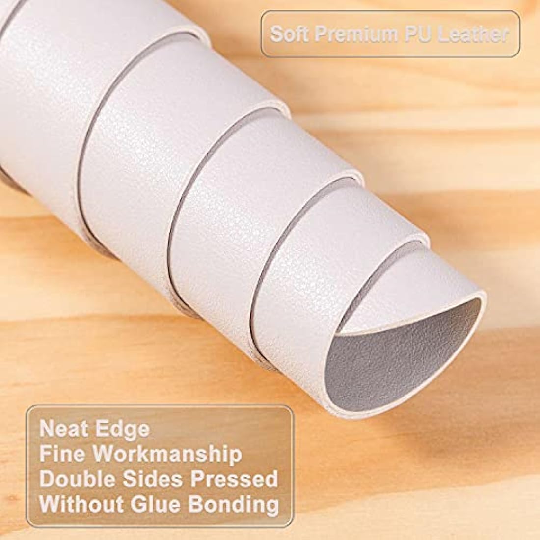 Desk Pad Large, Desk Mat, Extended Mouse Mat, Mouse Pad XL, Desk Blotter, DOBAOJIA Laptop Pad Writing Pad for Office/Home, Dual-Side Use PU Leather Waterproof 31.5" X 15.7" (Light Gray/Silver)