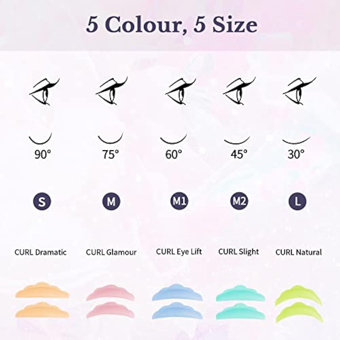 Libeauty Eyelash Lift Kit, 40PCS Eyebrow Lamination Kit, Lash Lift Kit, Long Lasting Curl, Super Sticky Glue, With Toolkit, for Home and Salon Use