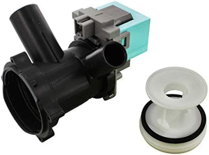 Paxanpax PLD013 Drain Pump Base & Filter Housing Assembly Bosch Maxx WFB, WFC, WFD, WFL, WFO, WFR, WVF Washing Machines, Grey