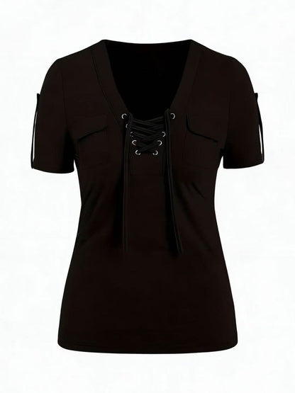 Fashionable Casual Women's Short-sleeve Top