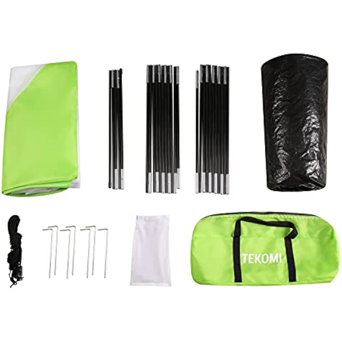 Camping Tent, TEKOMI Waterproof Family Dome Tent with Removable Rain Fly, Instant Cabin Tent for 60 Seconds Set Up, Advanced Venting Design, Fit Camp Backpacking Hiking Outdoor, Dark Green