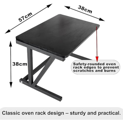 GLOYY Microwave Oven Rack, Wooden Kitchen Counter Shelf About 22'' Wide, Maximum Load 132lb/60kg, 2-Tier Kitchen Appliance Organize for Space Saving,Microwave Shelf