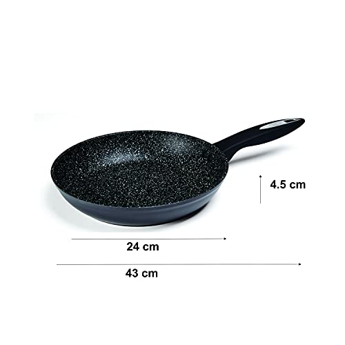 Zyliss Ultimate Non Stick Frying Pan, 24cm, 10 Year Guarantee 3X Layer Durable Non Stick, Easy to Clean, Suitable for All Hobs Including Induction