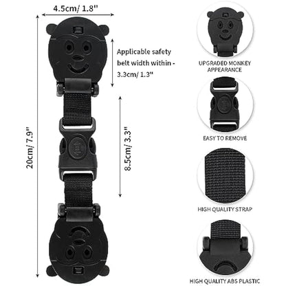 QOPAHI Car Seat Strap Anti Escape, Baby Harness Chest Clip Car Seat Safety Clip, Prevent Children/Kids Taking Their Arms Out of Child Car Seat/High Chairs/Strollers/Baby Reins(2 Pack)