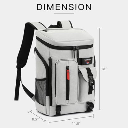 TUGUAN 30L Cooler Backpack 36 Cans Insulated Cool Bag Rucksack Leak Proof Picnic Backpack Men for Lunch Work Thermal Rucksack Women for Travel Camping Beach