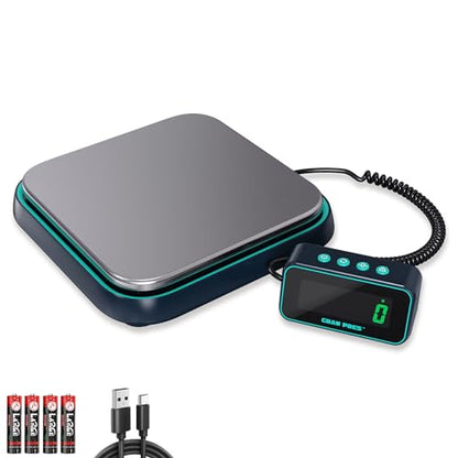 GRAM PRES Digital Shipping Scale, 86 lbs/0.1 oz High Precision Postal Scales for Parcels with Hold/Tare/Separate LCD Display, Letter Scales, Stainless Steel Postal Scale, Parcel Scales for Small