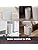 Sensio Home 5 Litre Waterproof Motion Sensor Trash Can Dust Bin with Auto Lid, Automatic Garbage Bin for Bedroom Kitchen Bathroom Living Room Office, White with Grey coloured Trim