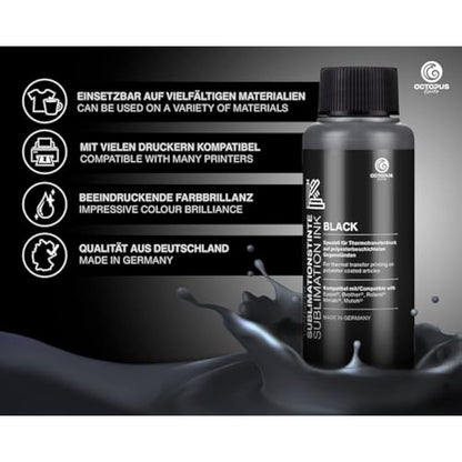 4x 250 ml Sublimation ink compatible for Epson, Brother, Roland, Mimaki, Mutoh, CMYK