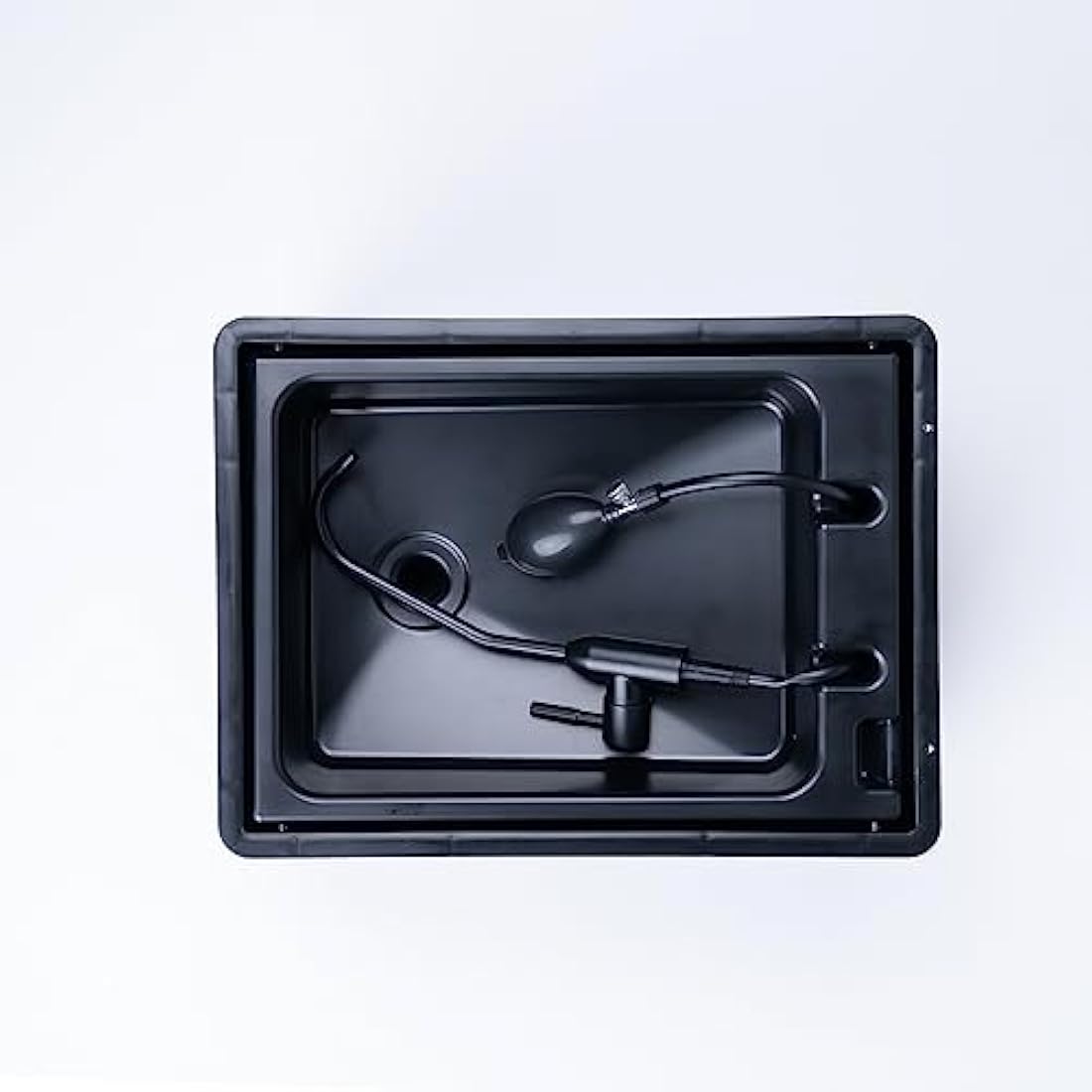 BOXIO - WASH: Mobile Wash Basin with Hand Pump, Sink for Van, Camping Garden, Sink with Tap, Plastic, Black