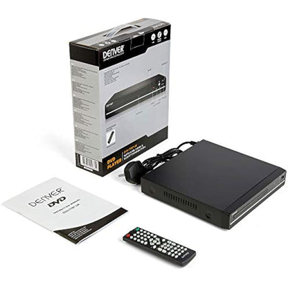 Denver DVH-7787 UK Version - Compact DVD Player, Multi Region/All Region, Full HD 1080p Upscaling, HDMI, Scart & Composite Video Connections, USB Port & Remote