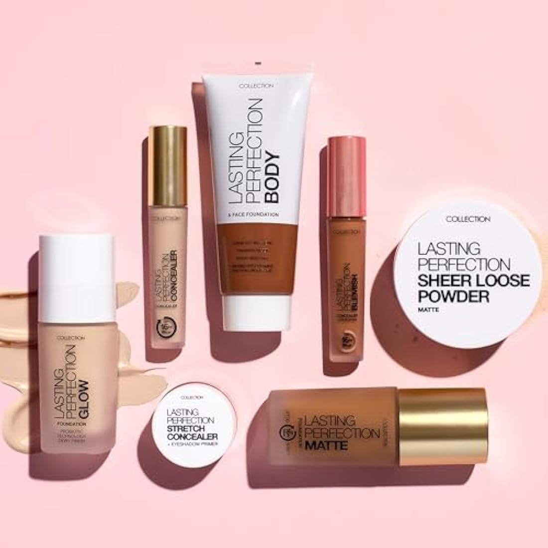 Collection Cosmetics Lasting Perfection Stretch Concealer, High Coverage and Versatile, 6g, Rose Porcelain