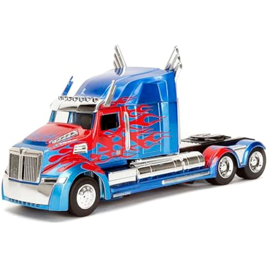 Jada Toys 98403 Transformers Western Star 5700 XE Phantom Transformers 5 1:24 Scale Blue/Red