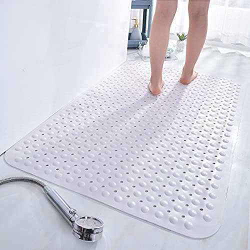 Stafeny Non-Slip Shower Mat for Inside the Non-Slip Anti-Mould Rubber Shower Mat (White, 40x70cm)