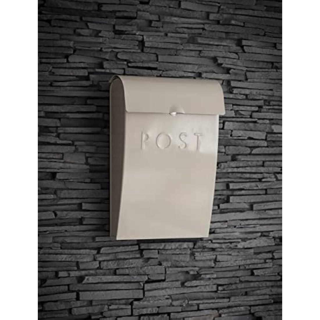 Original Post Box by Garden Trading | Lockable Wall Mounted Letter Box (Fixings Supplied) | Weatherproof Design Postbox | Crafted in Powder Coated Steel | H37 X W25 X D9cm