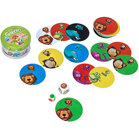 Ideal | Grabolo Junior: the fast paced matching card game | Card Games | Travel Games | For 3-5 players | Ages 4+