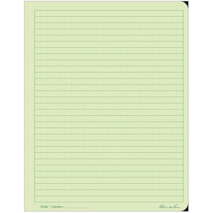 Rite in the Rain Weatherproof Hard Cover Notebook, 6.75" x 8.75", Green Cover, Universal Pattern (No. 970F-LG)