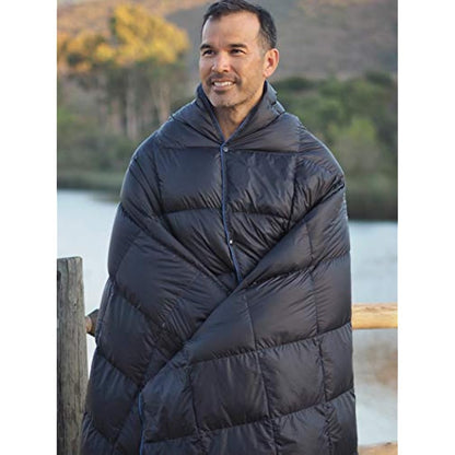 Get Out Gear Down Camping Blanket - Outdoor Lightweight Packable 650 Fill Power Down Blanket Compact Waterproof and Warm Backpacking Quilt for Camping Hiking Travel Hammock