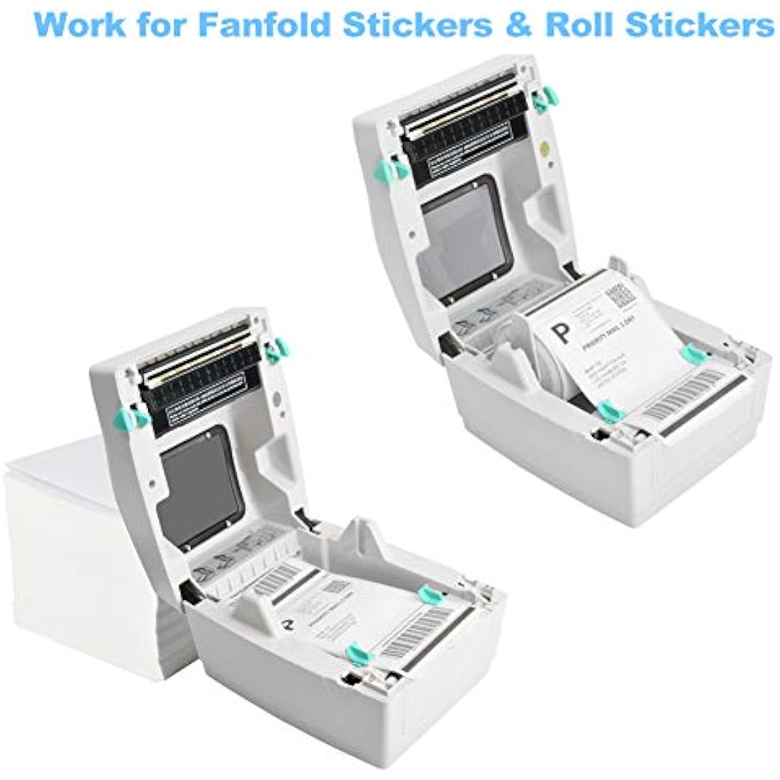 FungLam Thermal Label Printer, Desktop Label Printer USB Direct High Speed Labeling Machines Label Maker for 4x6 Shipping Labels Barcode Compatible with Windows (XP and later)